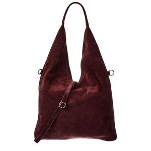 Isabella Rossetti Chloe Suede Tote, Red